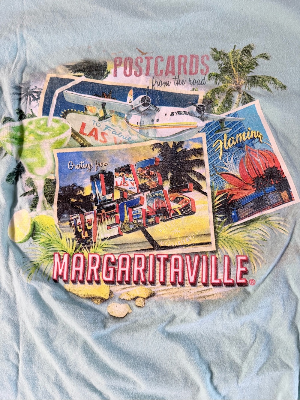Margaritaville Las Vegas Postcard Graphic Tee